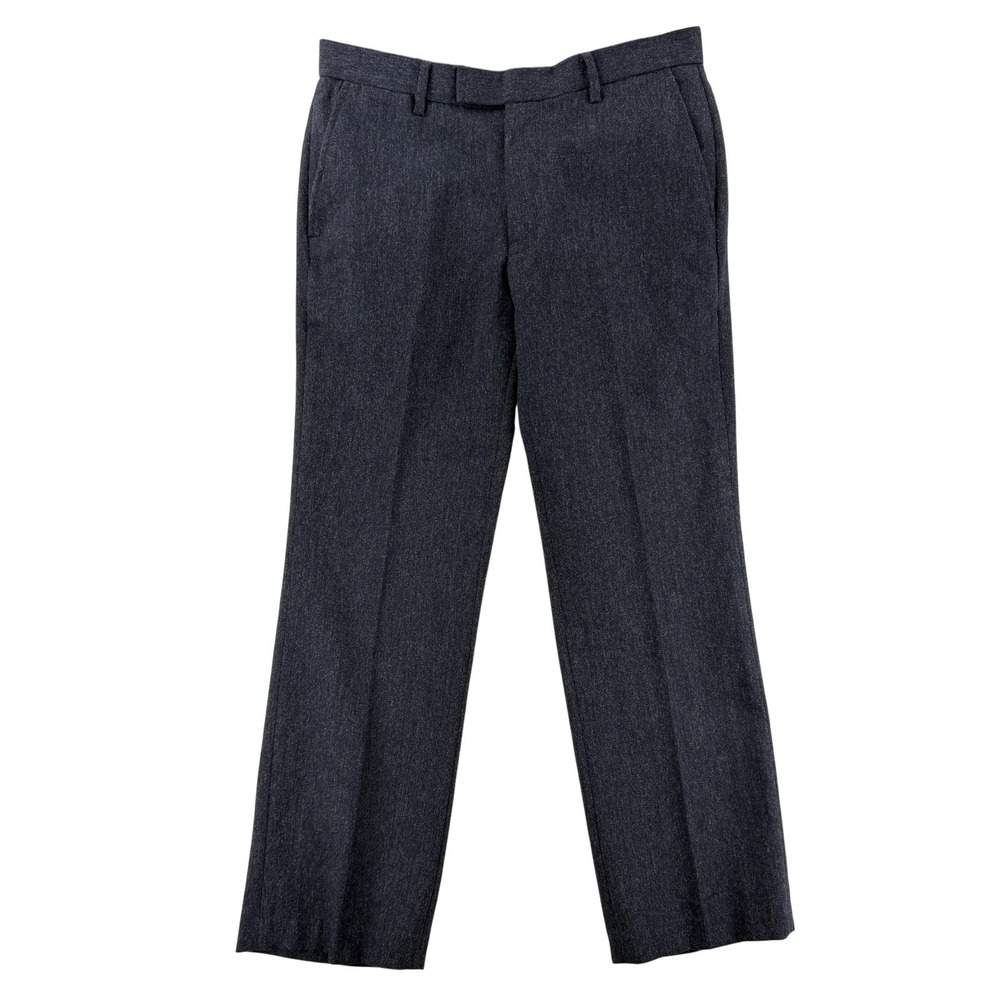 GAP Dress Pants Mens 33x30 Gray Wool Blend Regular Fit Straight Leg Tweed Office